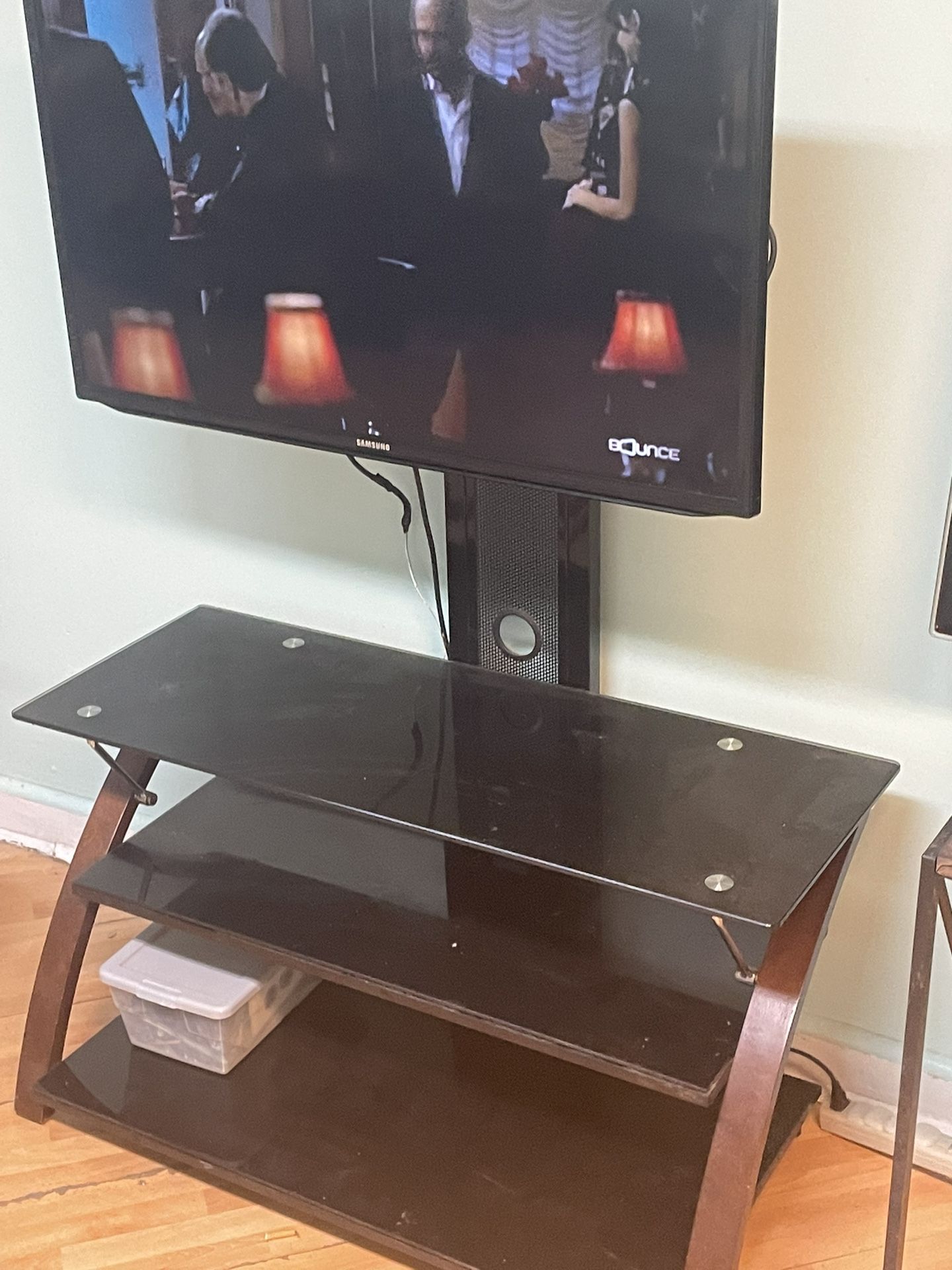 Samsung Flatscreen Tv  42” With Entertainment Center 