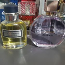 Dolce Gabbana for men Chanel chance for women
