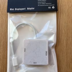 Mini Displayport Adaptor For Mac/ Apple