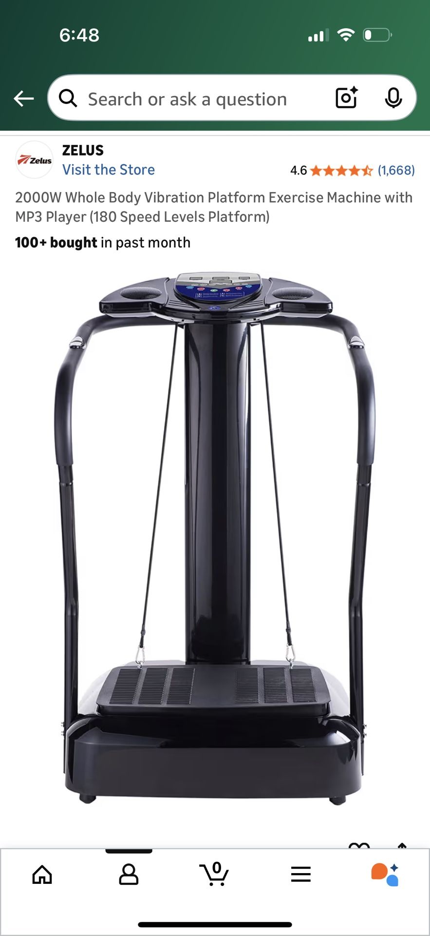 Vibration Exercise Machine