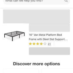 Van 16 In Metal Bed Frame