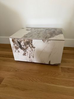 Pair of sintered stone 23” W nightstands