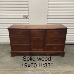 Vintage kenlea crafts solid wood cherry triple dresser