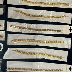 195 18K Gold Filled/Plates Earrings And Bracelets