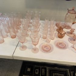 Beautiful Franciscan Pink Depression Glass Lot