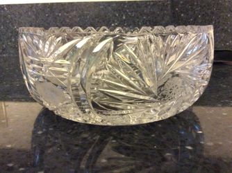 Vintage heavy glass bowl