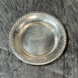 Antique Vintage Hand Made Sterling Silver 925 Plate MBPOLP Tray