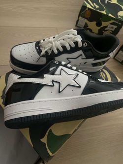 White N Black Bape shoes