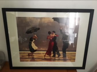 Jack Vettriano - “The Singing Butler” Portland Gallery Framed Art Print. 