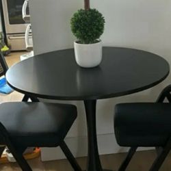 Black Round Table (No Chairs 