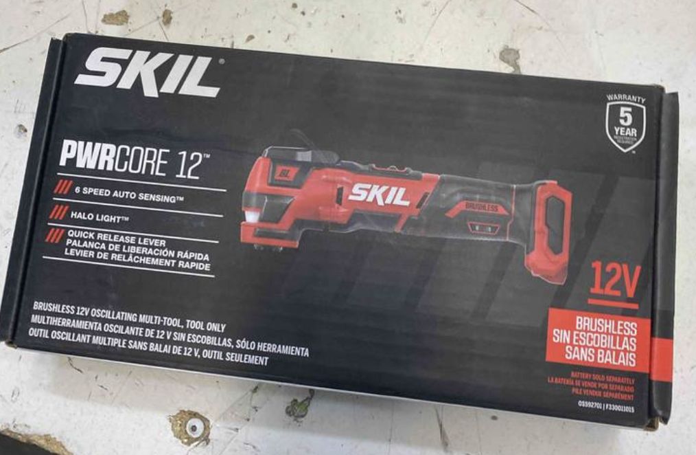 PWRCORE 12" 12V BRUSHLESS OSCILLATING MULTITOOL - New