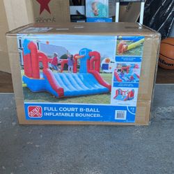 Brand New Step 2 Full Court B- Ball Inflatable Bouncer