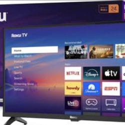 Brand New Roku 24" Select Series HD Smart TV (24R2D5) - In Box