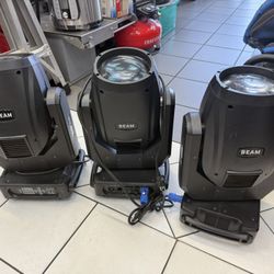3x Beam Moving Head Stage Light DMX DJ Moving Professional Stage Beam Lighting for Show Disco Dj Club Light Nightclub DMX