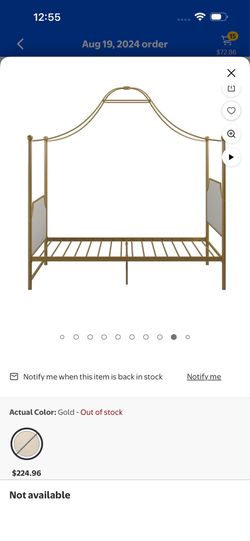 Twin size metal bed frame