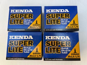 Kenda Super Lite Bicycle Tubes 26” (4) Pack