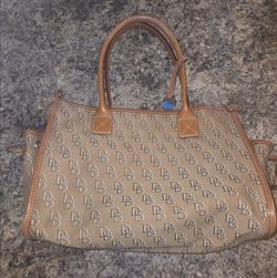Dooney & Bourke Vintage Brown Signature Weekender Tote