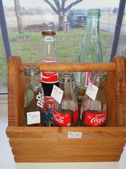 Antique Dr Pepper And Coke Bottles