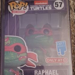 New In Box Funko Pop! Art Series Teenage Mutant Ninja Turtles RAPHAËL #57 