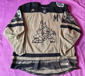 Arizona Coyotes Howler 2023 Military Appreciation Jersey Size 54 MIC