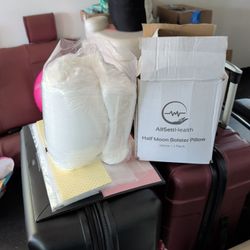 Half Moon Bolster Pillow Memory Foam (Brand New)