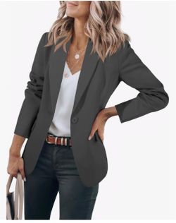 Women's Dark Gray size L Blazer