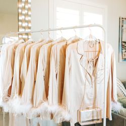 Metal Clothing Rack, 43.3 Inches Clothes Garment Coat Rack with Bottom Shelf, Clothing Rack for Hanging Clothes, Coats, Skirts, Shirts, Sweaters, Whit
