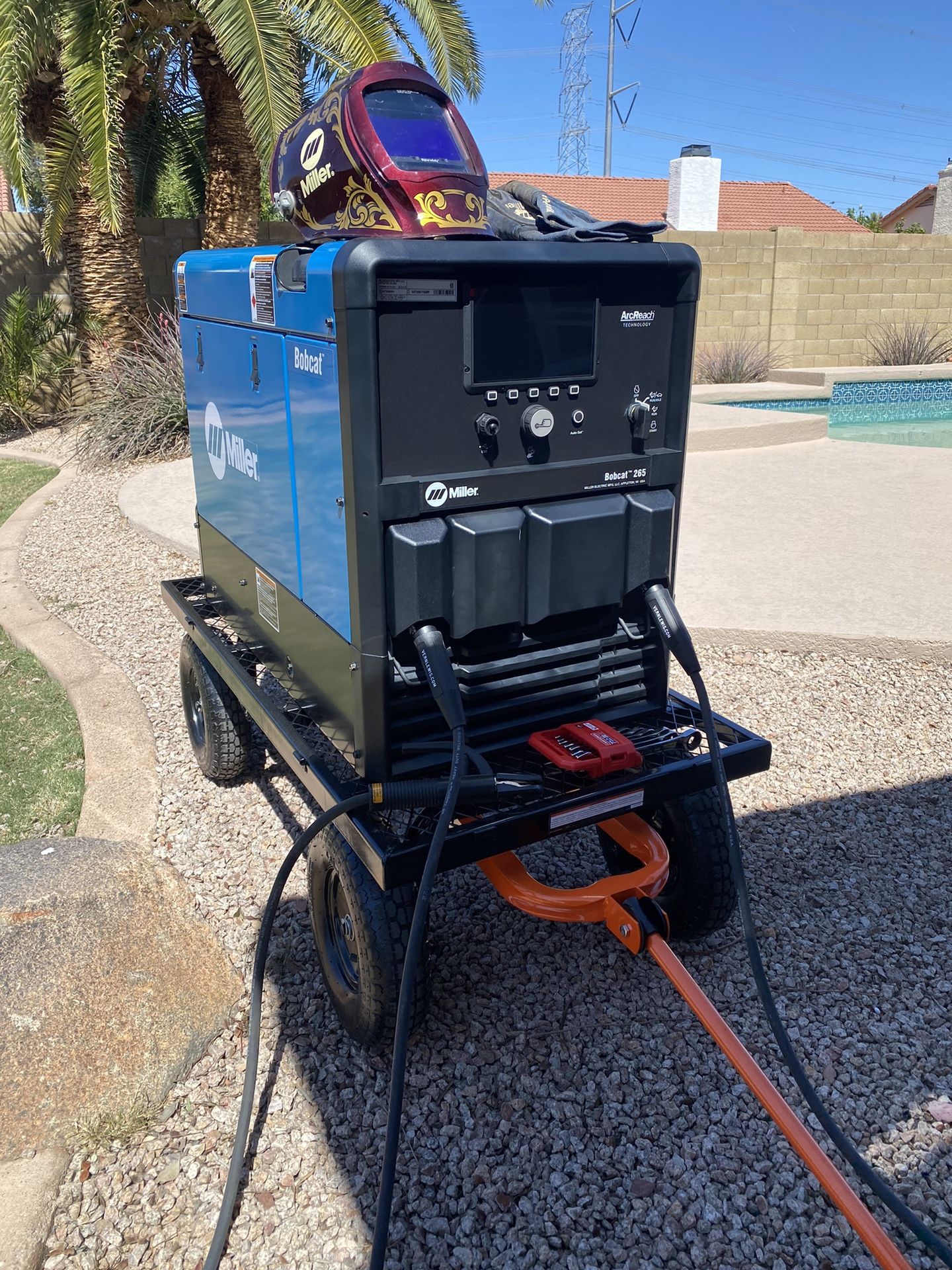 New Miller Bobcat 265 Arc Reach W/leads