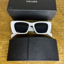 Authentic Prada Sunglasses White 