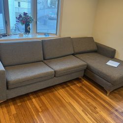 Rockford Tan Sectional Couch (Color: Armani Java)