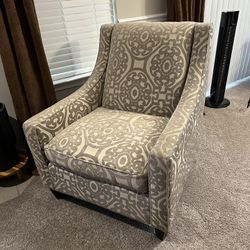 Cindy Crawford Beige Accent Chair