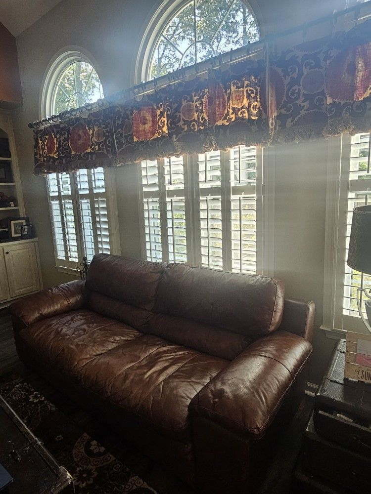 Heavy Real Leather Furniture Sofa Loveseat Ottoman And Chair