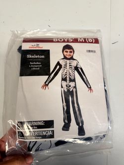 Halloween costume skeleton boy size  M