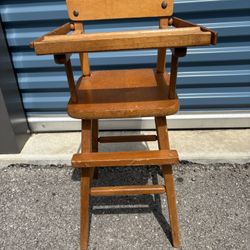 Vintage Baby Doll High Chair