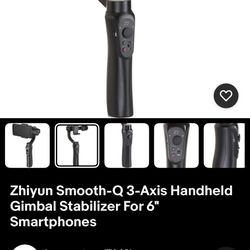 Zhiyun Smooth-Q 3-Axis Handheld Gimbal Stabilizer For 6" Smartphones