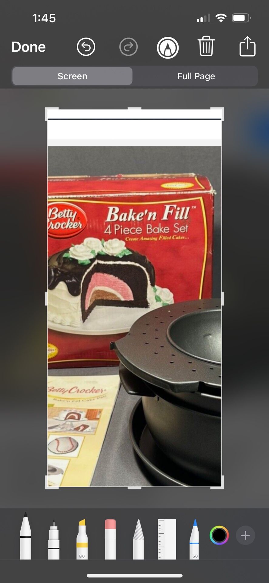 Betty Crocker Bake N Fill Cake Pan