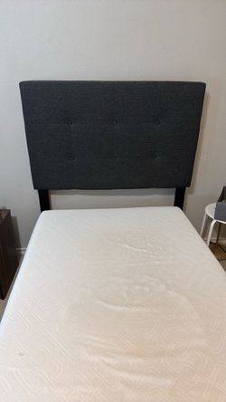 Wayfair twin bed with mattress and topper