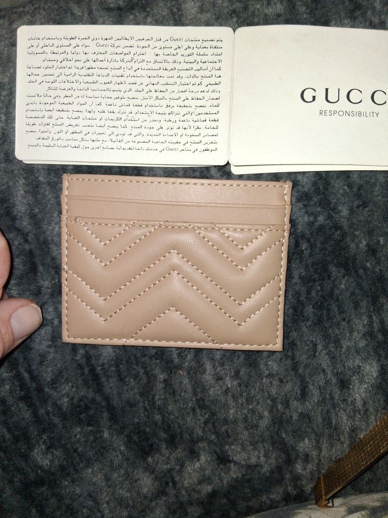 Gucci GG Marmont Blush Leather Cardholder