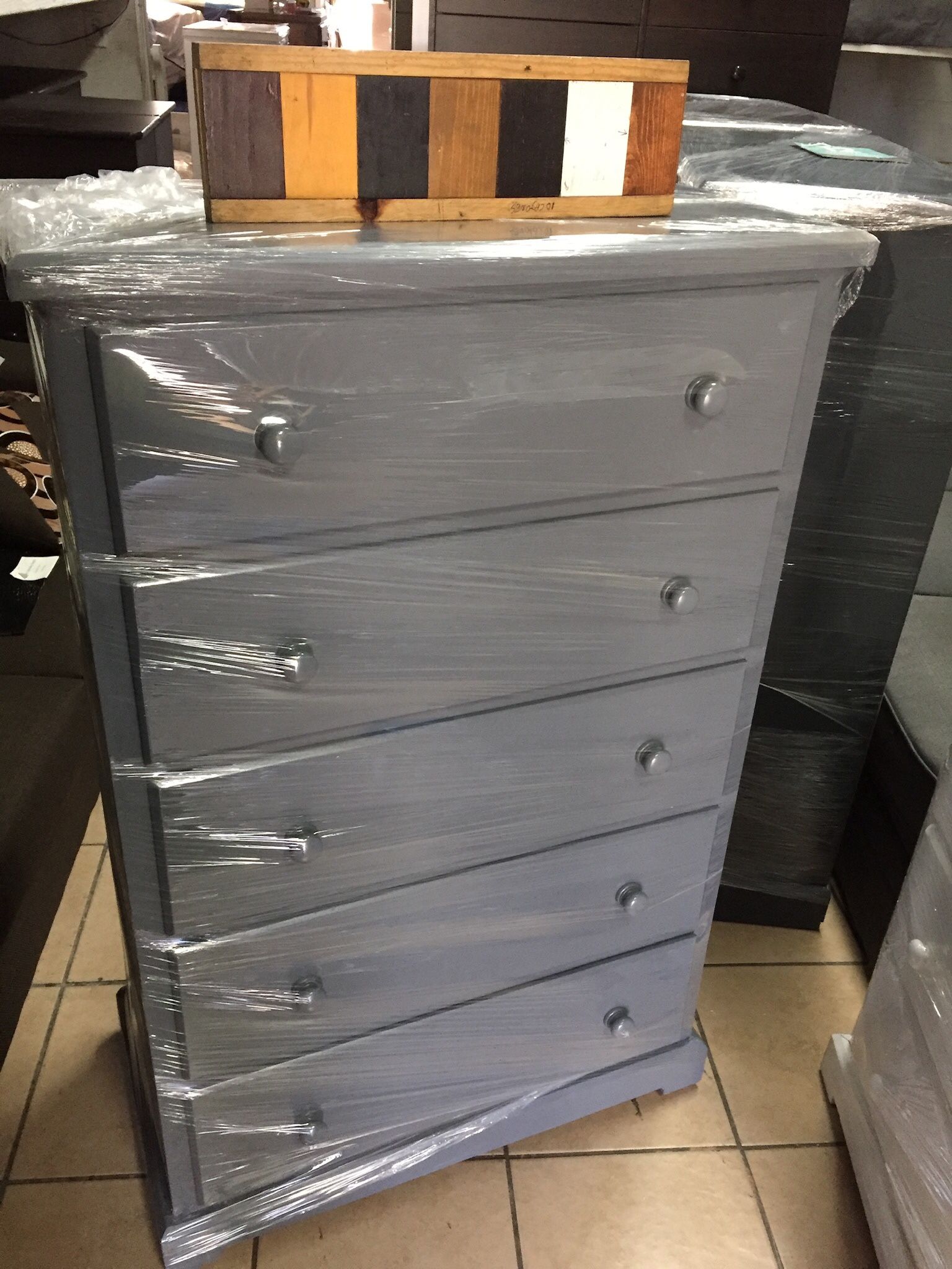 Chest 5 Drawers In Any Color New Solid Wood