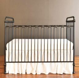 Bratt Decor Wrought Iron Crib WITH Day Bed Extra Piece