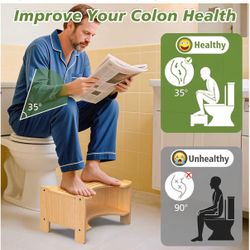 Wooden Toilet Stool