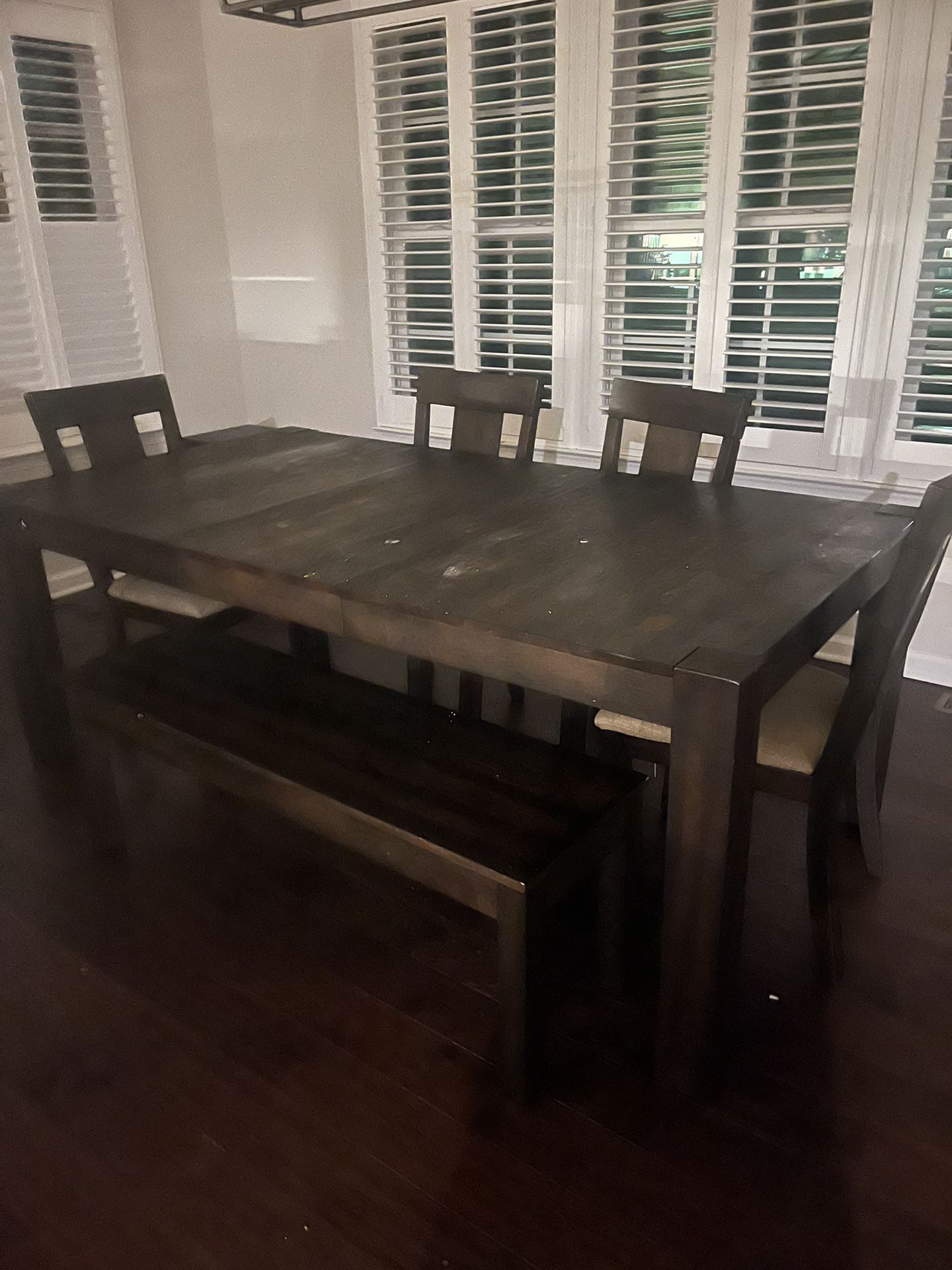 Dining Room Table With Bench