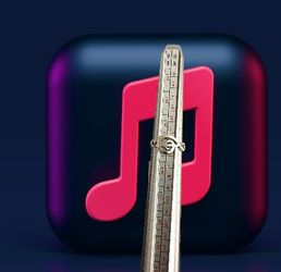 925 Sterling Silver Music Note Ring