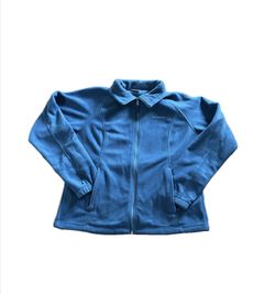 Columbia Fleece Jacket Women’s – Blue Full Zip – Excellent Condition XL