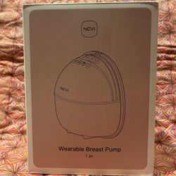 NCVI Hands Free Breast Pump 8131, Wearable Portable Breastfeeding Pump with Smart LED Display, Wireless Rechargeable