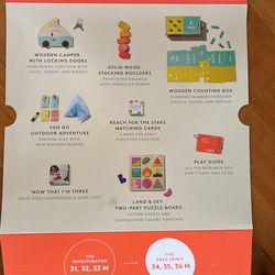 Lovevery “Free spirit” Playkit Months 34-36