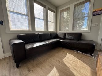 FREE Real Leather Sectional