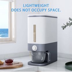 23Lbs Rice Dispenser Cereal Dispenser Countertop Large Sealed Grain Container Dry Food Dispenser Rice Bucket Rice Storage Box Grain Storage with Lid M
