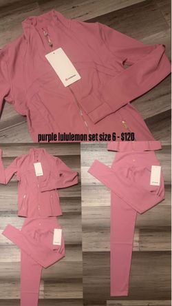 Size 6) purple lululemon set