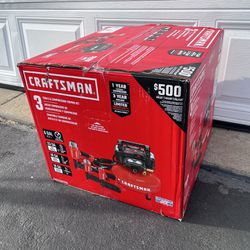 Brand New Never Used CRAFTSMAN 6-Gallons Portable 150 Psi Pancake Air Compressor with Accessories